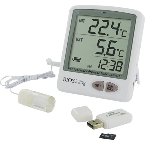 Living Vaccine Data Logger, - 50 °C to +70 °C (- 58 °F to +158 °F) Sécurité Médic