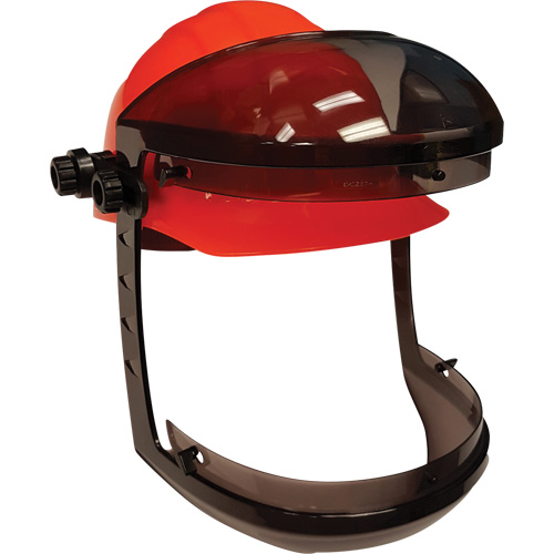 Facetec with Cap Attachment for Slotted Hard Hats, Ratchet Suspension Sécurité Médic