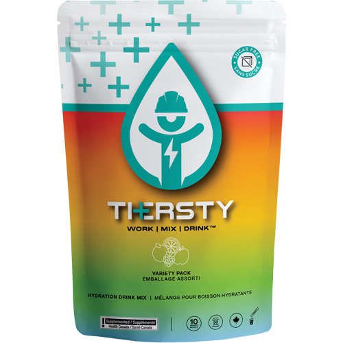 M&eacute;lange de boisson hydratante, Emballage-portion, Saveurs vari&eacute;es Sécurité Médic