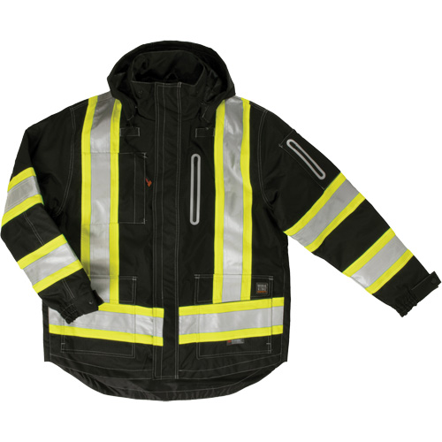 Ripstop 4-in-1 Safety Jacket, Polyester, Black, Large Sécurité Médic