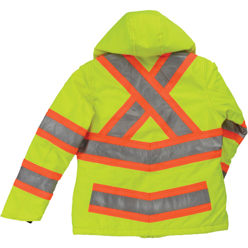 Womens Insulated Flex Safety Jacket, Polyester, High Visibility Lime-Yellow, Medium Sécurité Médic