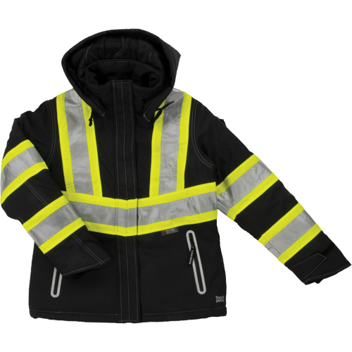 Womens Insulated Flex Safety Jacket, Polyester, Black, X-Large Sécurité Médic
