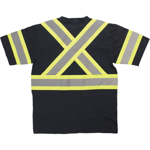 Chemise de s&eacute;curit&eacute; &agrave; manches courtes, Coton, T-petit, Noir Sécurité Médic