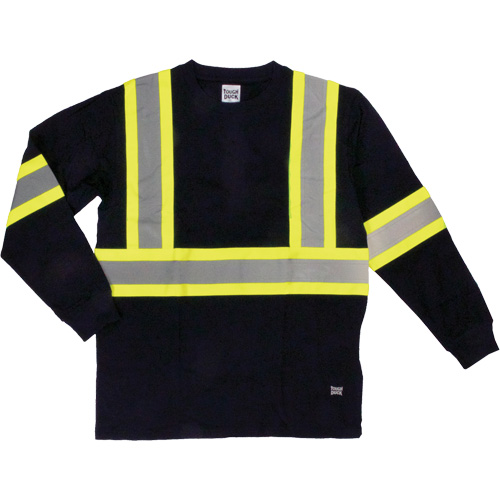 T-shirt de s&eacute;curit&eacute; &agrave; manches longues, Coton, T-petit, Noir Sécurité Médic
