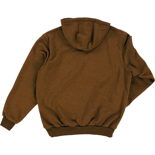 Water Repellent Fleece Pullover Hoodie, Men's, Small, Brown Sécurité Médic