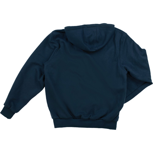 Water Repellent Fleece Pullover Hoodie, Men's, Small, Navy Blue Sécurité Médic