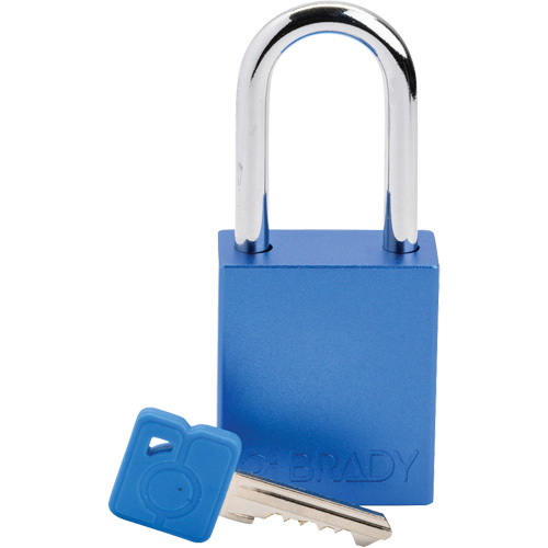 Lockout Padlock, Safety Padlock, Keyed Different, Aluminum, 1-1/2" Width Sécurité Médic