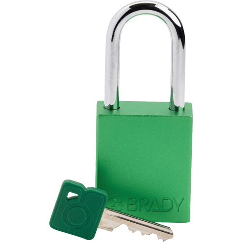 Lockout Padlock, Safety Padlock, Keyed Different, Aluminum, 1-1/2" Width Sécurité Médic
