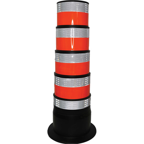 Channelizer, 47.25" High, Orange/White Sécurité Médic