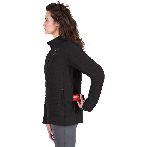 Manteau chauffant M12 Axis avec pile, Femmes, Grand, Noir Sécurité Médic