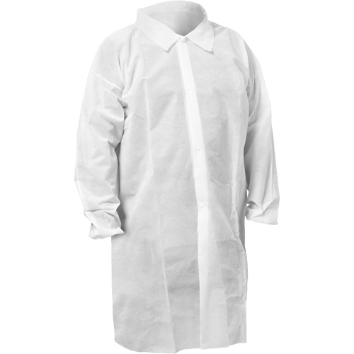 KleenGuard KGA10 Lab Coat, Medium, White Sécurité Médic