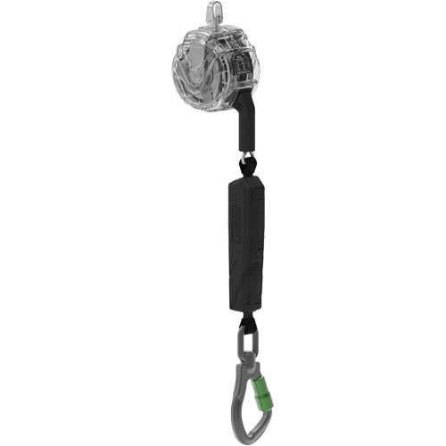 V-TEC ALTAKS Personal Fall Limiter-Cable, 10', Galvanized Steel, Swivel Sécurité Médic