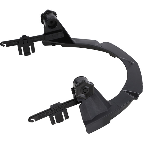 Support PBT V-Gard pour casques MSA &agrave; fente et bordure compl&egrave;te sans contr&ocirc;le des d&eacute;bris Sécurité Médic