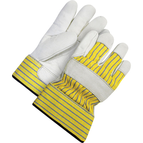 Lined Fitter's Gloves with Safety Cuff, 2X-Large, Grain Cowhide Palm, Acrylic-Pile Inner Lining Sécurité Médic