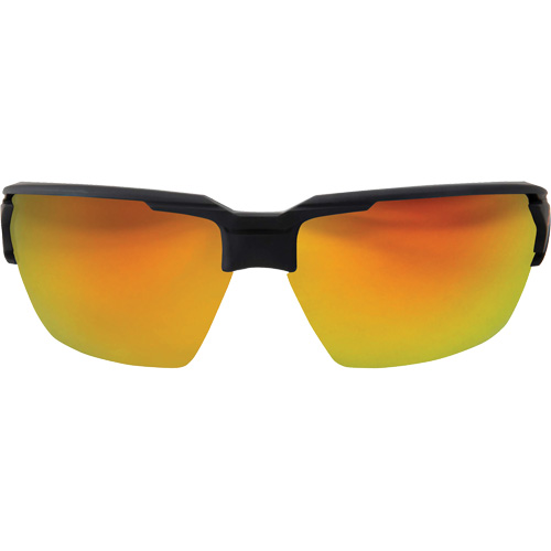 Pumori Safety Glasses, Red/Mirror Lens, Anti-Scratch, ANSI Z87+/MCEPS GL-PD 10-12/Meets/Exceeds CSA Z94.3 Sécurité Médic