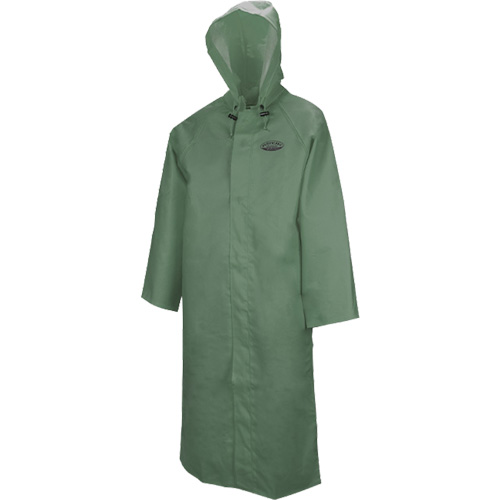 851 Hurricane Long Coat with Detachable Hood, Small, Green Sécurité Médic