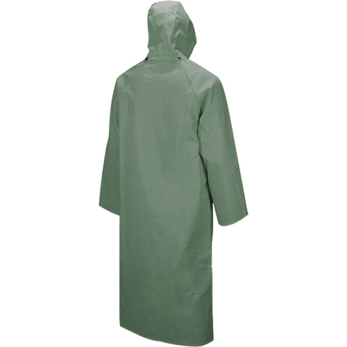851 Hurricane Long Coat with Detachable Hood, Small, Green Sécurité Médic