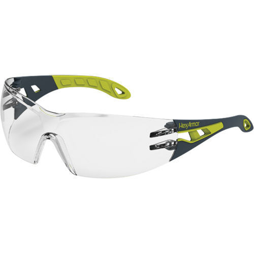 MX200 Rimless Wraparound Safety Glasses, Clear Lens, Anti-Fog/Anti-Scratch, ANSI Z87+/Meets/Exceeds CSA Z94.3 Sécurité Médic