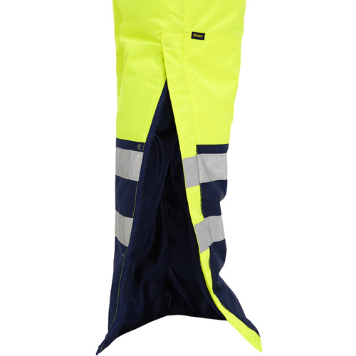 Bisley&reg; Extreme Cold Bib Overall, Polyester, Small, High Visibility Lime-Yellow Sécurité Médic