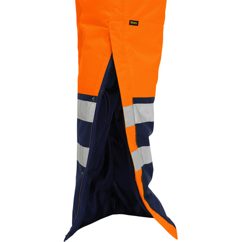 Bisley&reg; Extreme Cold Bib Overall, Polyester, Small, High Visibility Orange Sécurité Médic