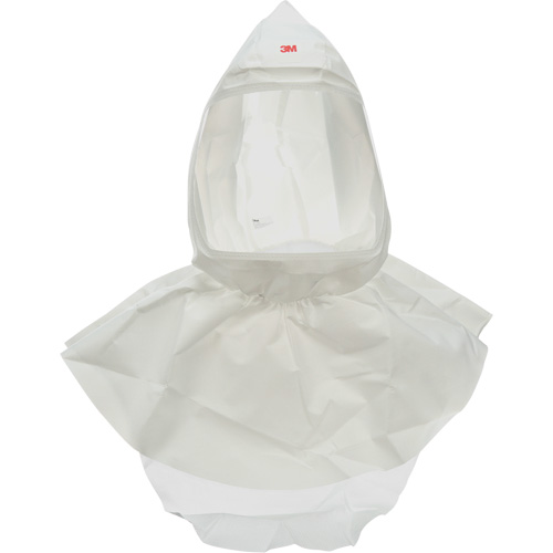 Cagoule Versaflo s&eacute;rie pour APR avec voile, Standard, Pi&egrave;ce faciale/Coiffe souple, Bavette Double Sécurité Médic