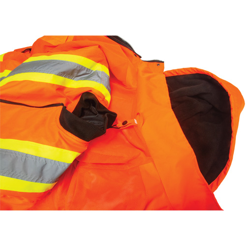 Waterproof 7-in-1 Winter Parka, High Visibility Orange, Large Sécurité Médic