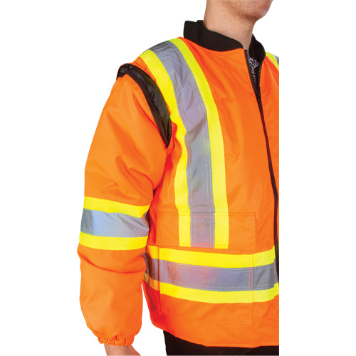 Waterproof 7-in-1 Winter Parka, High Visibility Orange, Large Sécurité Médic