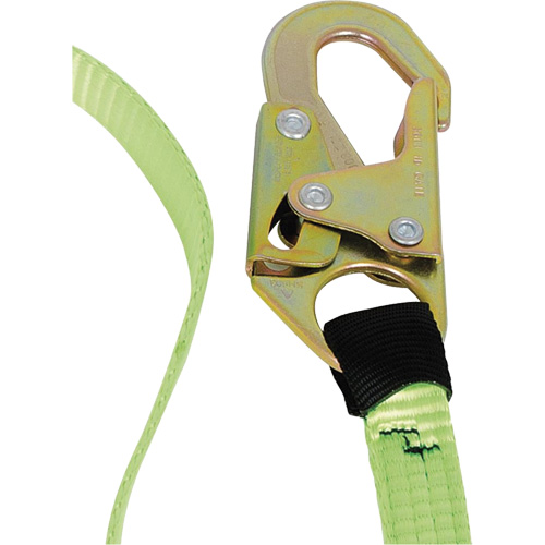 SA-54000-6 Shock Absorbing Lanyard, 6', Snap Hook Center, Snap Hook Leg Ends, Polyester Sécurité Médic