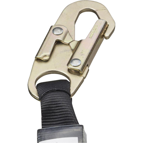 SA-5502-6 Shock Absorbing Lanyard, 6', Form Hook Center, Snap Hook Leg Ends, Galvanized Steel Sécurité Médic