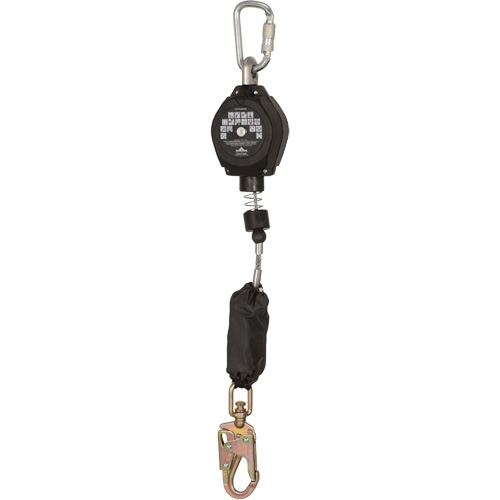 SRL-73302-10LE Self-Retracting Lifeline, 10', Galvanized Steel, Swivel Sécurité Médic