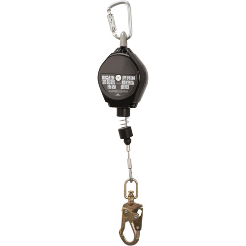SRL-73302-20LE Self-Retracting Lifeline, 20', Galvanized Steel, Swivel Sécurité Médic