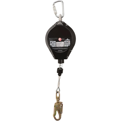 SRL-73302-40LE Self-Retracting Lifeline, 40', Galvanized Steel, Swivel Sécurité Médic