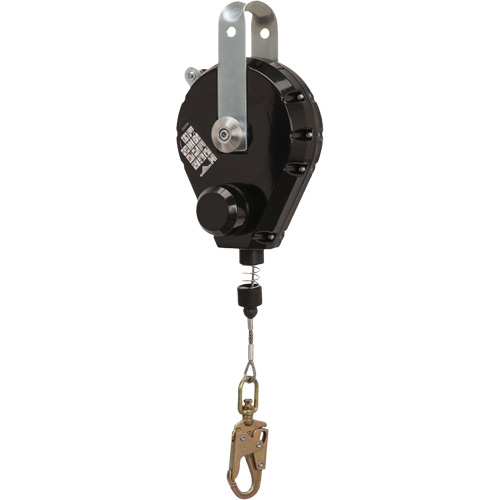 SRL-73303-60 Cable Self-Retracting Lifeline with Recovery, 60', Galvanized Steel, Swivel Sécurité Médic