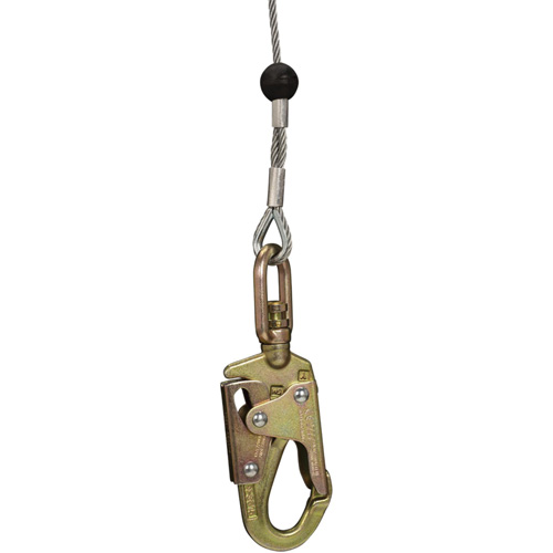 SRL-73303-96 Cable Self-Retracting Lifeline with Recovery, 96', Galvanized Steel, Swivel Sécurité Médic