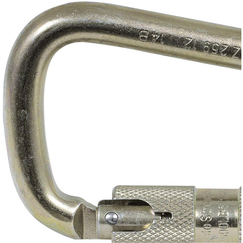 CP-03015-1 Mousqueton zingu&eacute; avec ouverte de portique de 1", Acier Sécurité Médic