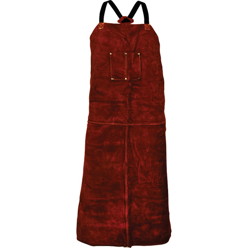 Tillman&reg; 3842 Cowhide Apron, Bib, 42" L, Brown Sécurité Médic