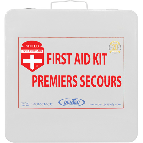 Shield First Aid Kit, Meets/Exceeds CSA Z1220-24 Type 2 Low-Risk Environment, Medium (26-50 Workers) Sécurité Médic