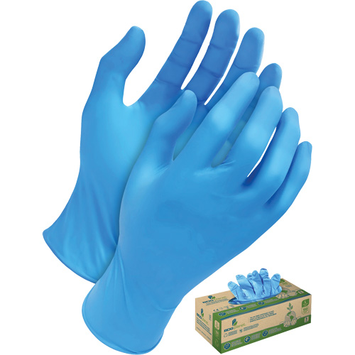 Tri-Polymer Disposable Gloves, Small, Polyethylene, 5-mil, Powder-Free, Blue Sécurité Médic