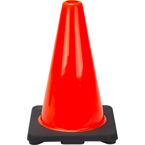 C&ocirc;ne de signalisation de premi&egrave;re qualit&eacute;, 12", Orange Sécurité Médic