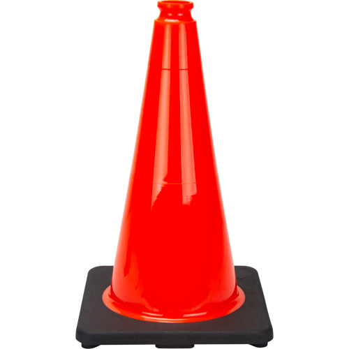 C&ocirc;ne de signalisation de premi&egrave;re qualit&eacute;, 18", Orange Sécurité Médic