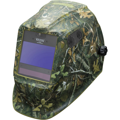 Masque de soudage VIKING 2450 s&eacute;rie ADV White Tail Camo, 3,82" lo x 2,44" la Champ de vision, Teinte 5 - 13 Sécurité Médic