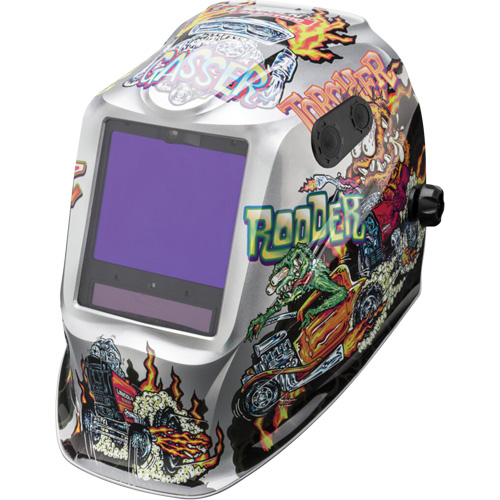 VIKING 3350 ADV Hot Rodders Helmet, 3.74" L x 3.15" W View Area, 5 - 13 Shade Range Sécurité Médic