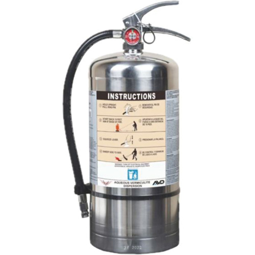 Fire Extinguisher for Lithium-ion Battery Fire Protection, AVD, 6 L Capacity Sécurité Médic