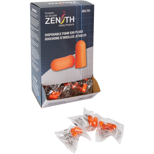 Foam Earplugs, Pair - Polybag Sécurité Médic