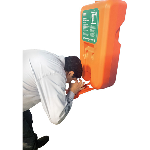 Portable Self-Contained Eyewash Station, Gravity-Fed, 10 gal. Capacity, Meets ANSI Z358.1 Sécurité Médic
