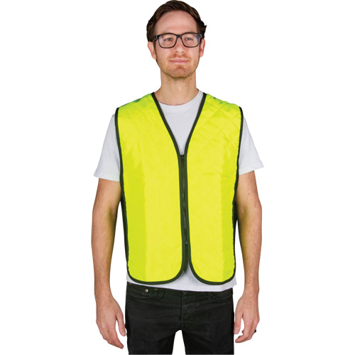 Evaporative Cooling Vest, Medium, High Visibility Lime-Yellow Sécurité Médic