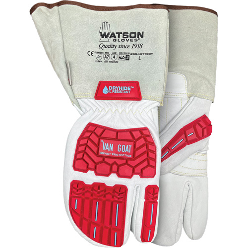 Van Goat 1-Finger Cut-Resistant Mitts, Size Medium, Goatskin Shell, ASTM ANSI Level A7 Sécurité Médic