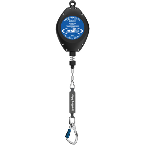 Self-Retracting Lifeline, 50', Galvanized Steel, Swivel Sécurité Médic