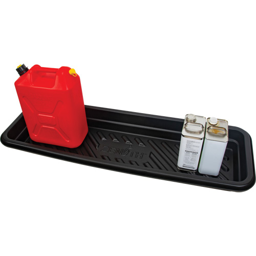Plateau pour les d&eacute;versements, 12" lo x 48" la x 4,5" h, Cap. de d&eacute;versement 12 gal. US Sécurité Médic