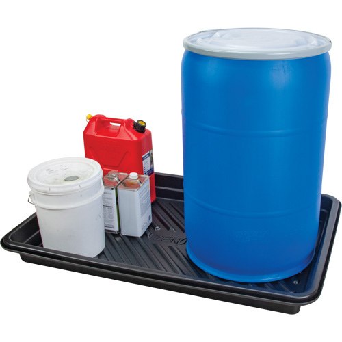 Plateau pour les d&eacute;versements, 30" lo x 48" la x 4,5" h, Cap. de d&eacute;versement 30 gal. US Sécurité Médic